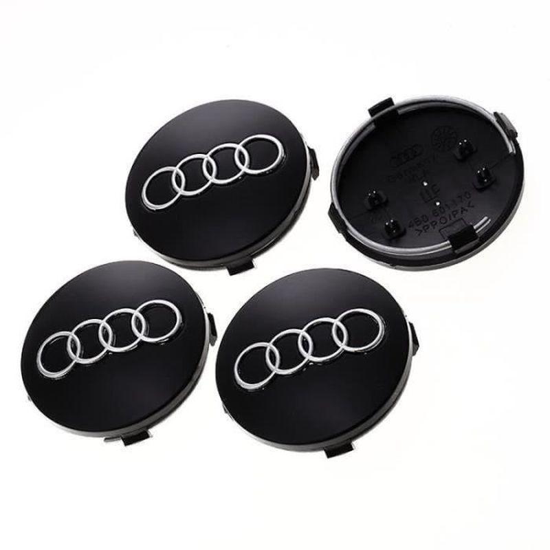 X4 CENTRE DE Roue AUDI 60mm Cache Moyeu Noir Brillant Jantes Emblème Logo  EUR 13,99 - PicClick FR