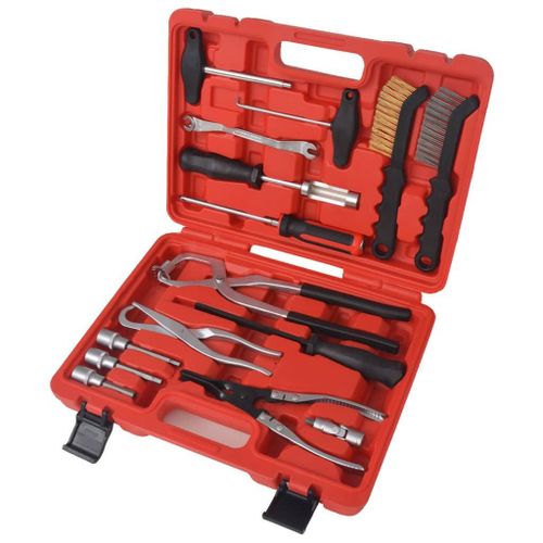 vidaXL Ensemble d'outils d'assemblage et d'entretien des freins 15 pcs