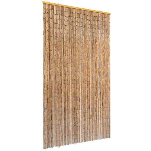 Rideau de porte contre insectes Bambou 100 x 200 cm