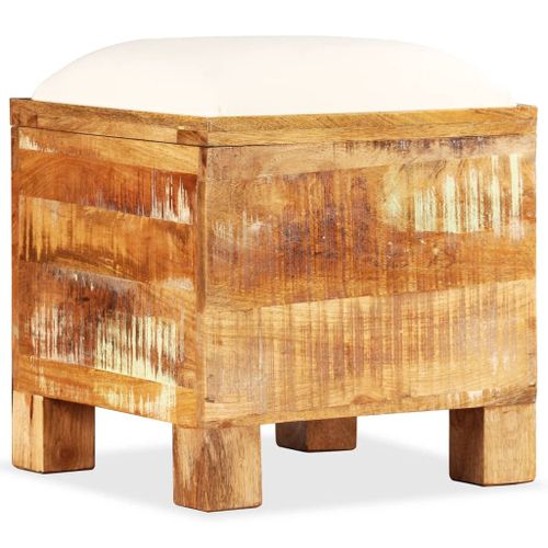 Banc De Rangement Bois Massif Recyclé 40 X 40 X 45 Cm - Vidaxl