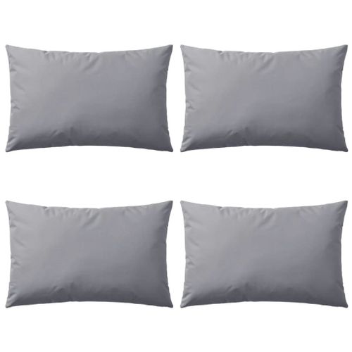 Vidaxl Oreiller D'extérieur 4 Pièces 60 X 40 Cm Gris