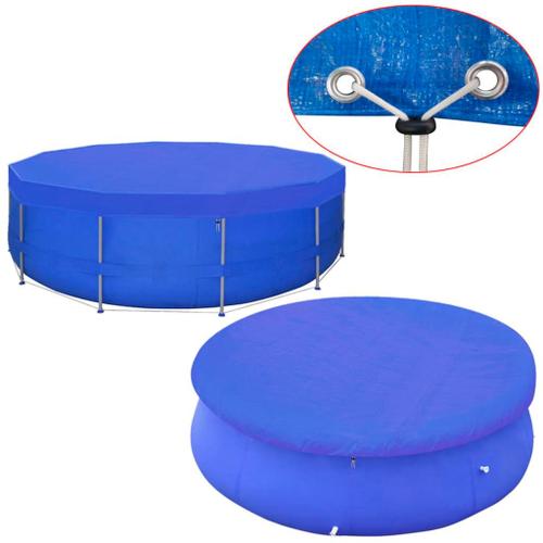 vidaXL Couverture de piscine PE Ronde 460 cm 90 g/m²