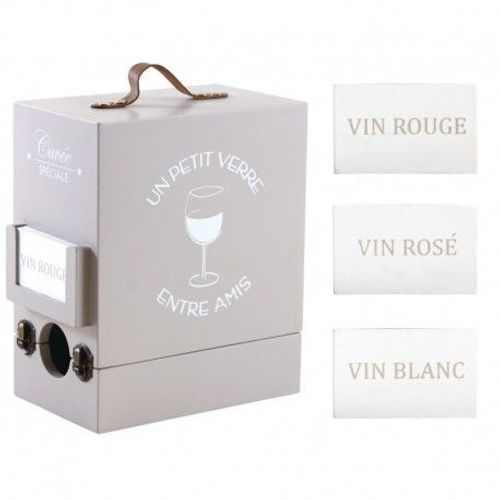 Boîte À Cubi De Vin En Bois 3 Litres / Vin Rouge / Vin Rosé / Vin Banc