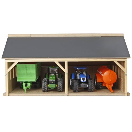 Kids Globe - 610047 - Hangar En Bois Pour Tracteurs - Échelle 1/50
