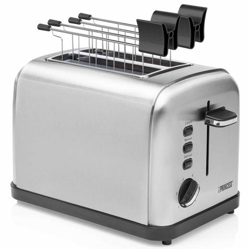 Princess Toaster inox 2 - Grille-pain - 2 tranche - 2 Emplacements - acier inoxydable