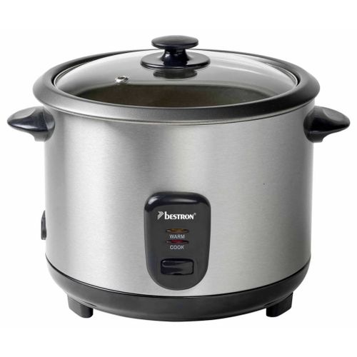 Bestron Kitchen Heroes ARC180 - Cuiseur à riz/cuiseur à vapeur - 1.8 litres - 700 Watt - acier inoxydable