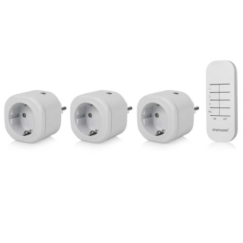 Smartwares Set de mini interrupteurs d'int¿¿rieur 8x5,5x5,5 cm Blanc