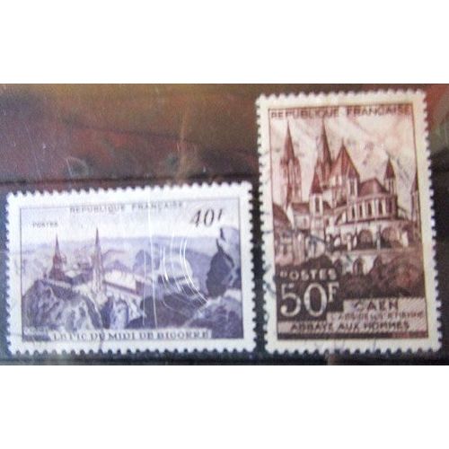 1951. Série Complète F916 Et F917: Monuments Et Sites.
