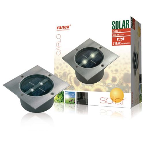 Projecteur solaire LED Carlo, carré - RANEX