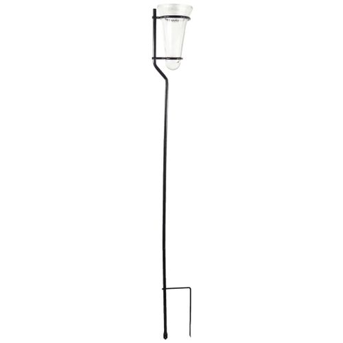 NATURE Pluviometre avec support métallique emboîtable, a piquer 250mm, H20 x Ø12 cm - H130 cm
