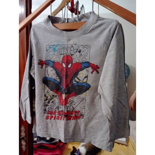 Tee Shirt Gris /Coloré 4 Ans Vintage Années 90 Marvel Ultimate Spiderman.