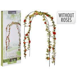 Arche de rose Aide à l'escalade noire Bacs à fleurs Arche de porte Treillis  Pergola