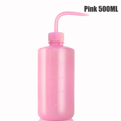 Bouteille De Pulvérisation De Tatouage En Plastique Avec Diffuseur D'échelle,Récipient À Presser,Bouteille De Lavage De Tatouage,Accessoires De Regina,5 Couleurs,500 Ml,250ml - Type 500ml-Pink