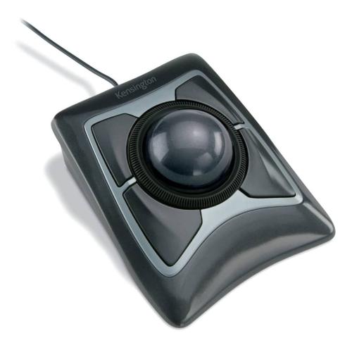 Kensington Expert Mouse - Boule de commande - droitiers et gauchers - optique - 4 boutons - filaire - USB - noir