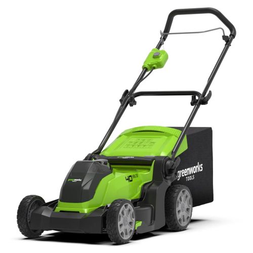 Greenworks tondeuse électrique g40lm41k4 - 40 v - 41 cm - 1 batterie 4 ah + 1 chargeur - vert