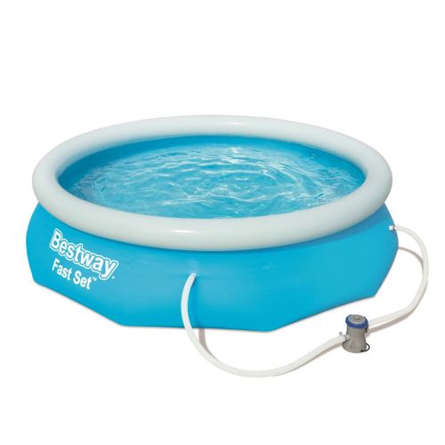 Bestway - Fast Set - Piscine gonflable avec pompe de filtration - 305x76 cm - Ronde