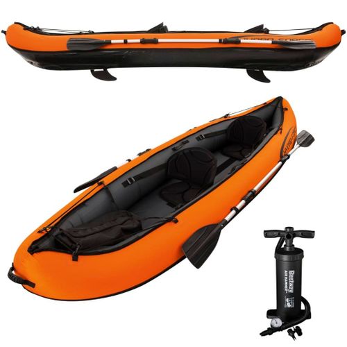 Kayak Rigide 330x86 Cm. Avec Sièges, Rames Et Pompe Jusqu À 2 Personnes.