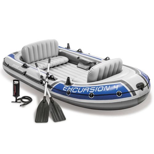 Set Bateau Gonflable 4 Places Intex Excursion 4