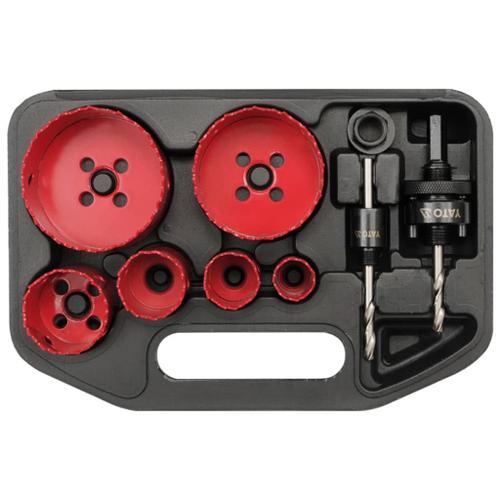 YATO Kit de 9 pièces pour scie cloche d'électricien YT-3380