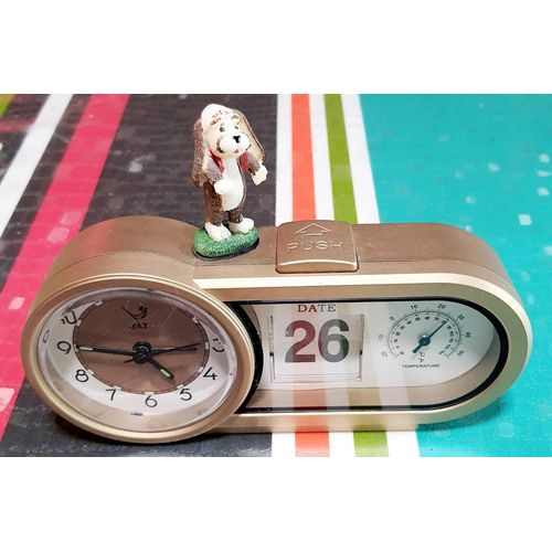 RÉVEIL DATEUR THERMOMÈTRE JAZ années 80 's