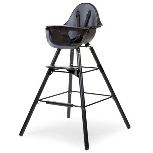 Pieds Longs Chaise Evolu 2 Noir Et Repose Pieds - Childhome