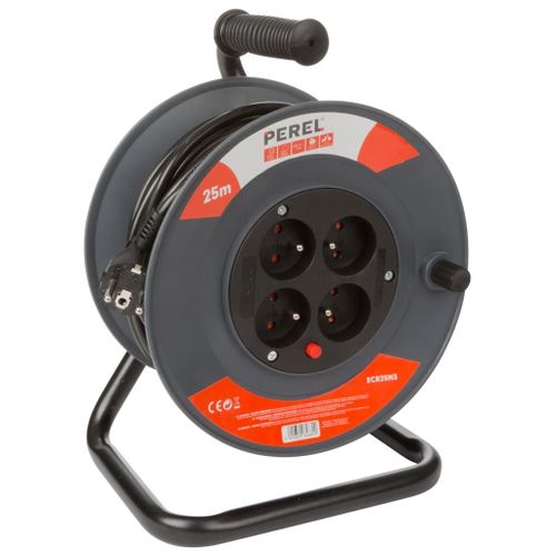 Enrouleur 25 M - 3G1.5 - 4 Prises