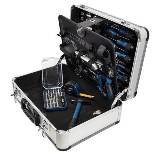 Scheppach Caisse a outil Valise métal de 101 outils en Chrome Vanadium TB150