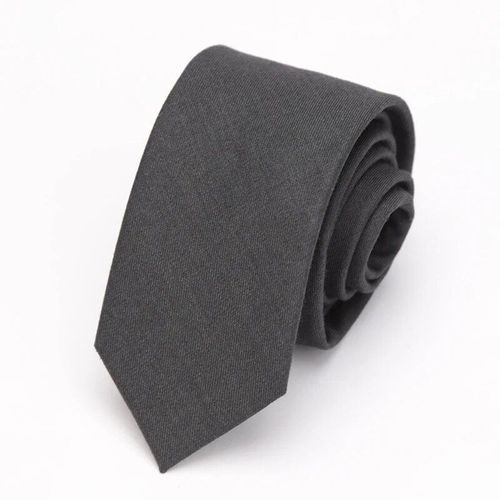 Cravate En Coton Noir Solide Pour Hommes,Col Étroit,Cravates Minces,Affaires De Mariage,Fête Détrempée,Chemise,Cadeau Pour Homme,Accessoire