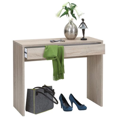 Bureau Simple 1 Tiroir 100x40x80 Cm Chêne