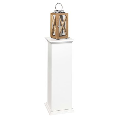 Meuble D'entrée 1 Porte 30x30x89 Cm Blanc