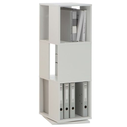 Etagère Pivotante 34x34x108 Cm Blanc - Grasby