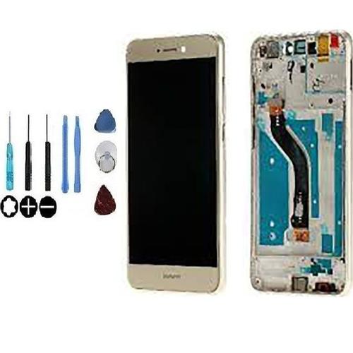 Ecran Lcd & Vitre Tactile Or Assemblés Sur Châssis Pour Huawei P8 Lite 2017 Pra-La1 Pra-Lx1