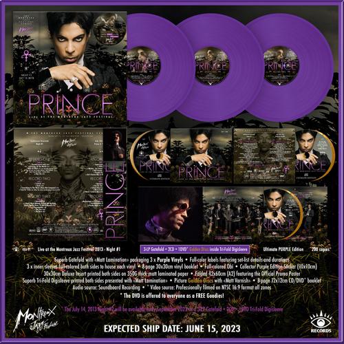 Prince - Live At The Montreux Jazz Festival 2013 • Night #1 • 3 Purple Lp + 2cd + 1 Dvd Golden Discs