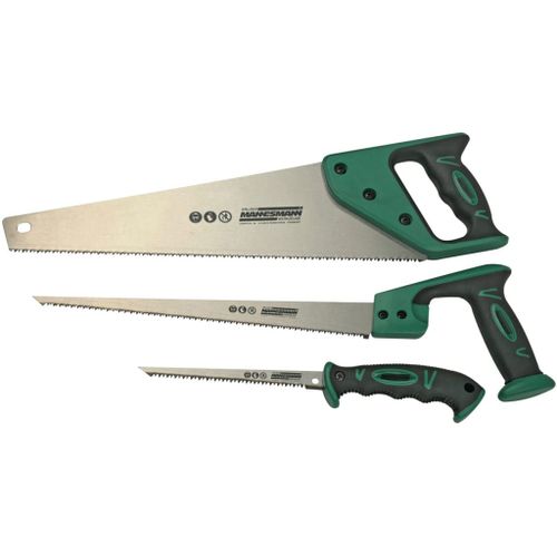 Brüder Mannesmann Jeu de scie 3 pcs Acier 30115