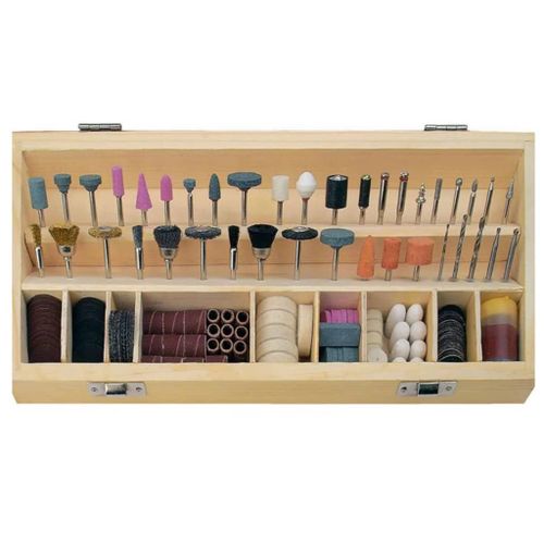 Mannesmann Fräser-Schleif-Polier-Set 200tlg. M92568 Schaft-Ø 3.2 mm 1 Set