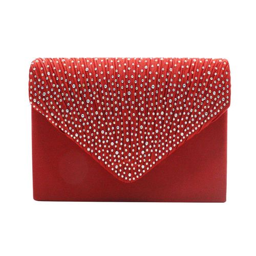Satin de soie ab couleur perçage à chaud lettre Pack élégant euroamerican Wind banquet Pack rouge