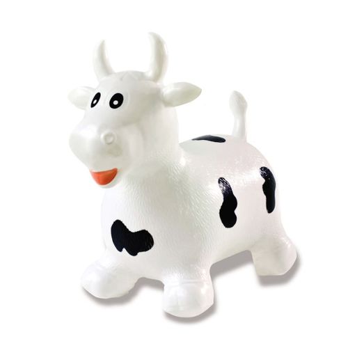 Jamara Does Not Apply 460318-Animal Sauteur Vache Avec Pompe 460318 Blanc Noir One Size