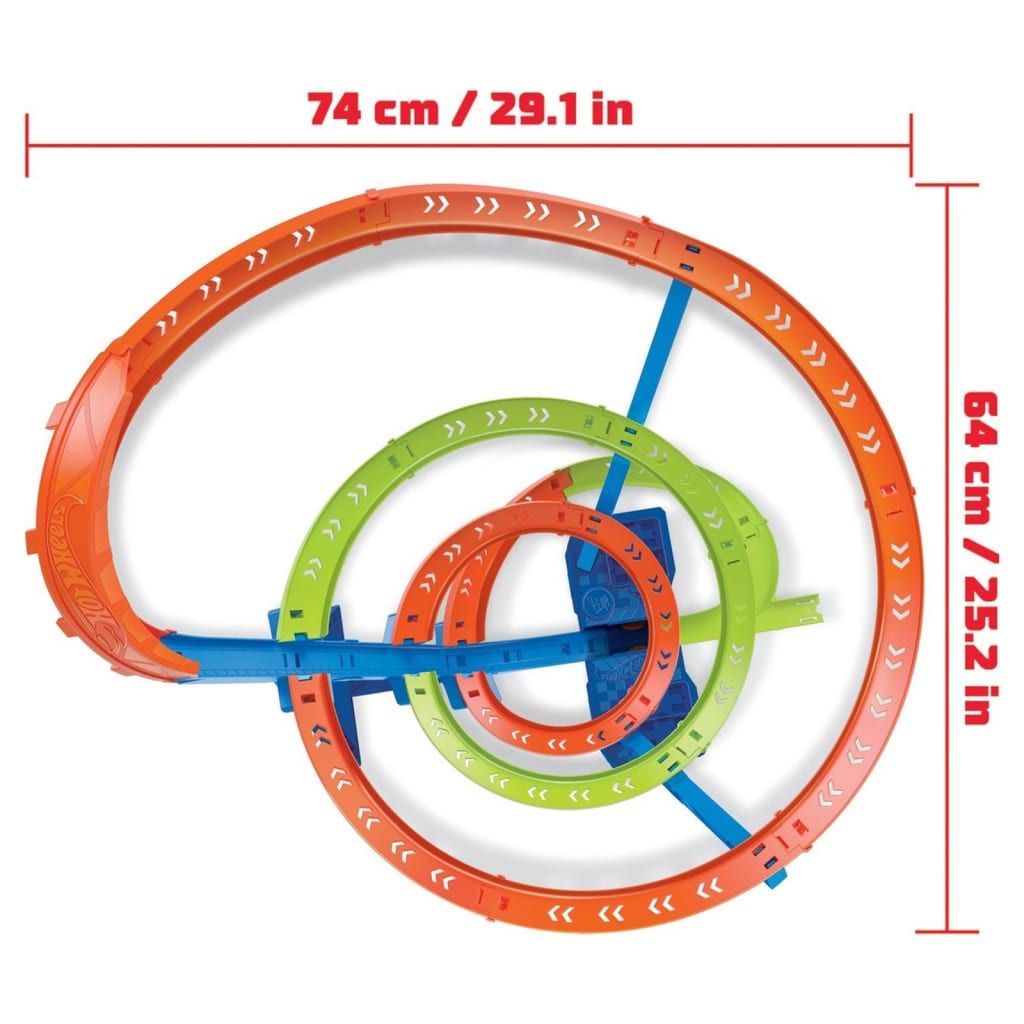 Action Hot Wheels Coffret Piste Cyclone Crash - 8