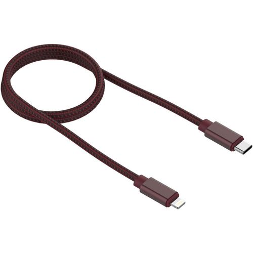Câble Lightning ADEQWAT vers USB-C 2m Dark Red certifié Apple