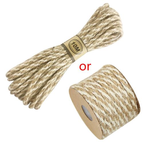 10m Natural Jute Twine Rope String Cord Diy Craft Burlap Wedding Party Home Festival Scrapbooking