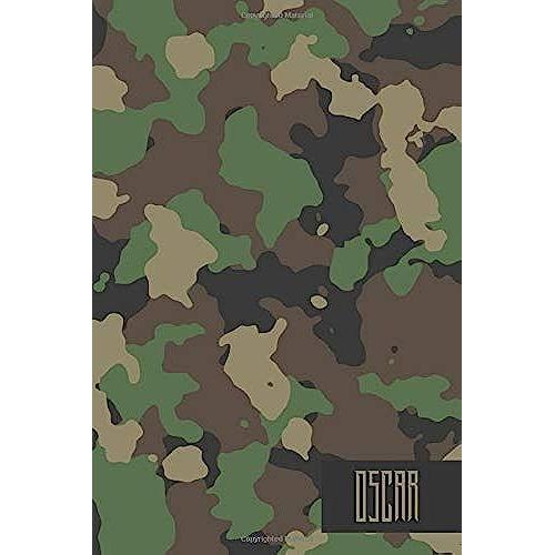 Oscar: Personalized Camouflage Journal For Buck Or Duck Hunting Or Personal Use | Military Style Line Notebook