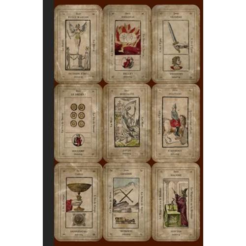 Magical Note Book With "Etteilla Tarot Cards" Design As Sketch Book, Diary Or Journal For Your Ideas & Drawings: With Blank Pages (Mystical Journals)