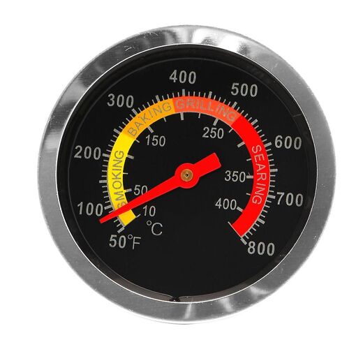 Stainless Steel Barbecue Bbq Smoker Grill Thermometer Temperature G...