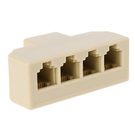 4 Way Telephone Splitters, Male to 4 Female Converter Cable RJ11 6P4C Adaptor