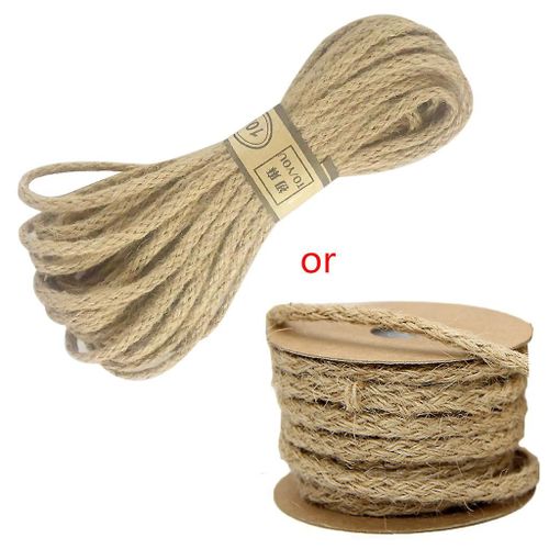 10m Diy Craft Vintage Natural Jute Twine Rope String Cord Wedding Party Burlap Scrapbooking Decor