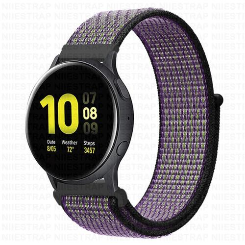 20mm 22mm Bande De Nylon Pour Samsung Galaxy Watch 4/4 Classique Sangle Actif 2 40mm 44mm 45mm/46mm/42mm Bracelet Montre Huawei Gt 2 Pro [Article Pour Ce Lien: 20mm Sand Dune ]