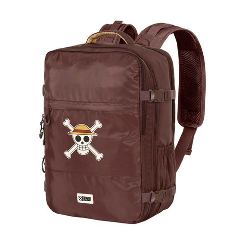 Sac à dos Mercury Grande Voyage Avion - One Piece Skull - Brun - 47x23x33cm