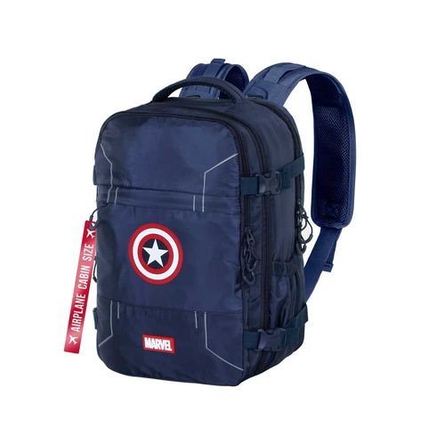 Sac à dos Mercury Cabin Voyage Avion - Marvel Captain America Gears - Bleu - 40x20x25cm