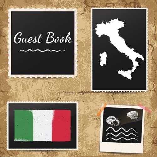 Guest Book: Visitors Book Italy - Vacation Apartment Guestbook - Air Bnb / B&bs- Visitor Comments Book - Hotels - Guest House : 200 Pages 8.25 "X 8.25" Format