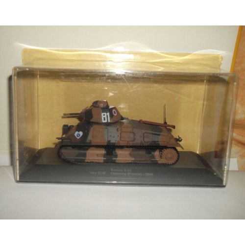 Char Somua S35 1ere Dlm 1940 Quesnoy France Ww2 1:50 Neuf 1/43 Boite-Eaglemoss-Eaglemoss